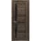 Sartodoors Solid French Door 32 x 80in, Cognac Oak W/ Black Glass, Single Regular Panel Frame Trims Handle VEREGIO7588ID-AKA-32 - alternate 1
